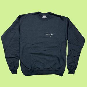 Inner Thoughts Black‎ Love Ya! Crewneck Sweatshirt